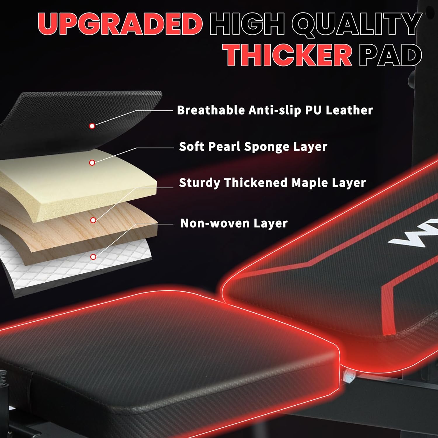 1500 lbs 8-in-1 Olympic Weight Bench Set with Leg Extension, Curl, Preacher Curl, Bench Press, and Barbell Rack with Safety Bar Catches - Foldable Home Workout Bench (US Stock)