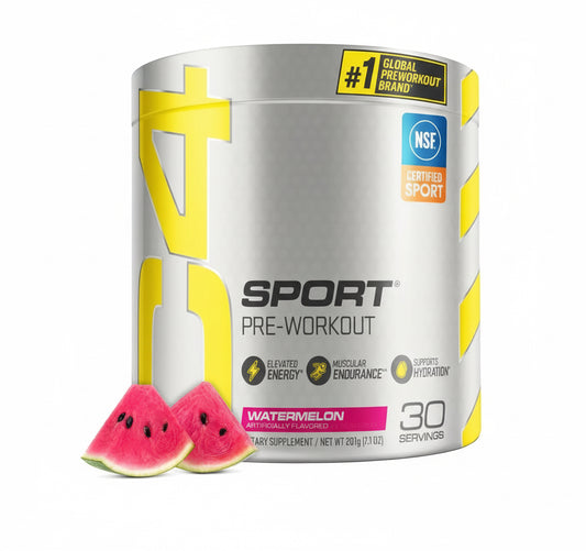 C4 Sport Pre Workout Powder Watermelon - NSF Certified for Sport + Preworkout Energy Supplement for Men & Women - 135Mg Caffeine + Creatine Monohydrate - 30 Servings